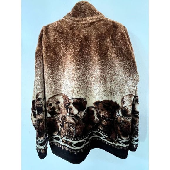 Vintage puppies sherpa jacket size M-L - Picture 3 of 4